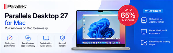 65% Off Parallels Desktop 27 Upgrade Discount Code
